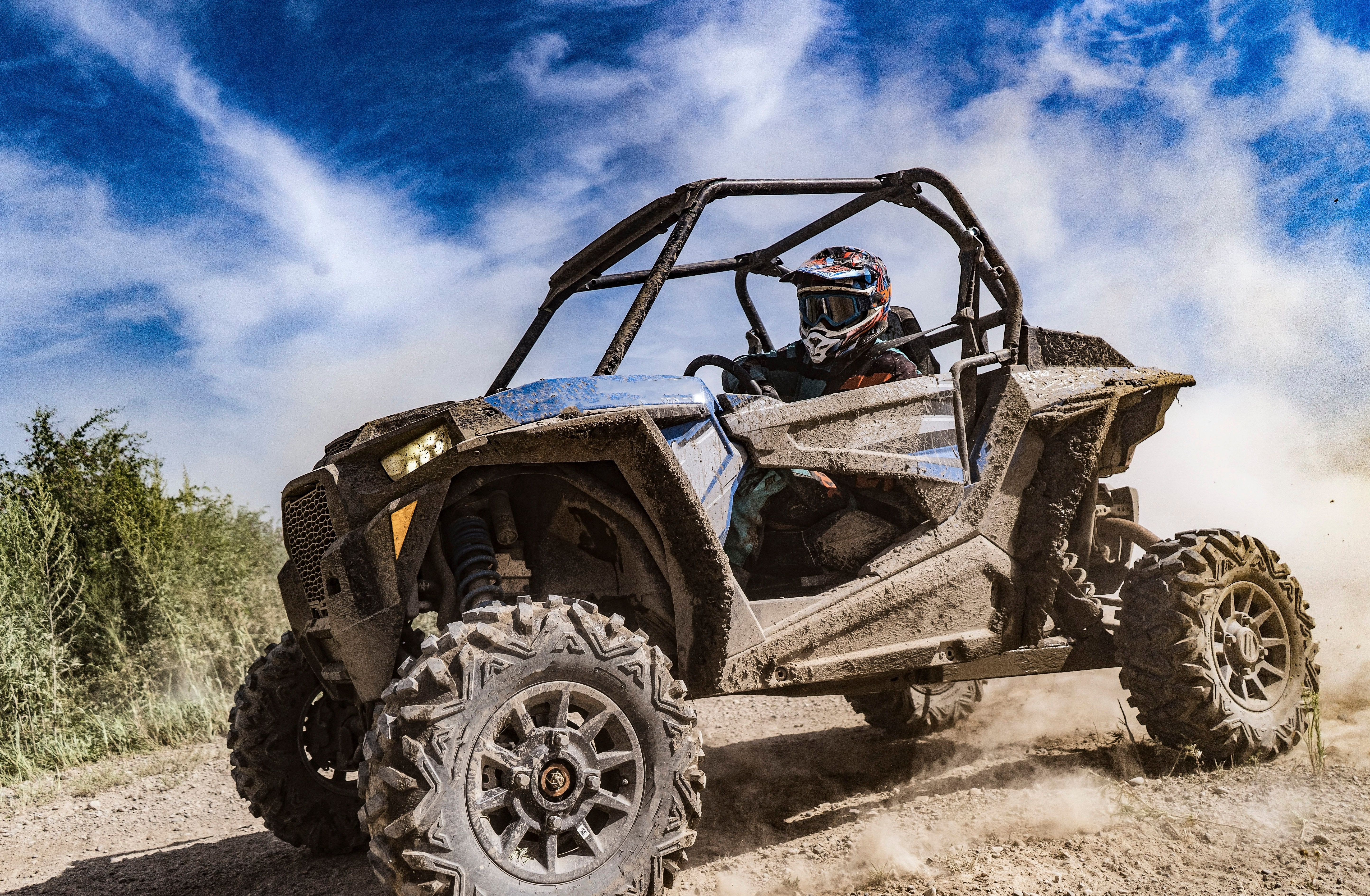 A man goes off-road after getting an ATV loan.